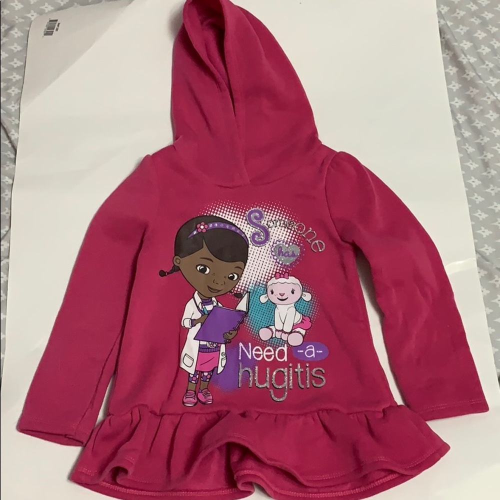 Doc Mcstuffins Hooded sweatshirt 4t